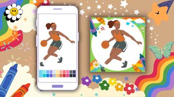 Coloring: Basketball Player captura de pantalla 2