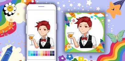 Coloring Book: Bartender App screenshot 1