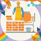 Coloring Book: Bricklayer Zeichen