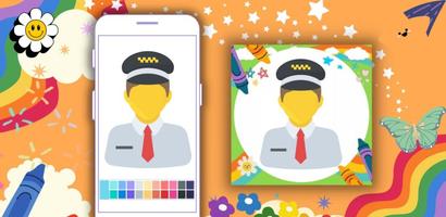 Coloring Book: Cab Driver screenshot 1
