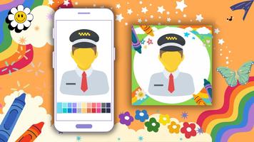 Coloring Book: Cab Driver screenshot 2