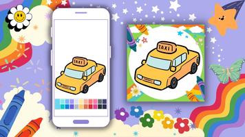 Coloring Book: Cab Stands ảnh chụp màn hình 2