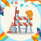 Coloring Book: Construction icono