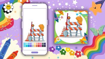 Coloring Book: Construction Poster