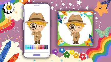 Coloring Book: Detective-poster