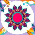 Coloring Book: Diwali Mandala biểu tượng