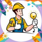 Coloring Book: Electrician App icon