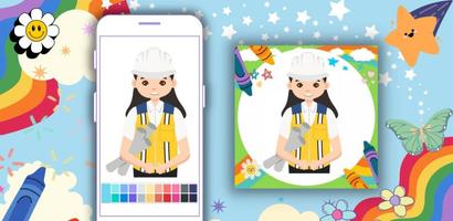 Coloring Book: Engineer App স্ক্রিনশট 1