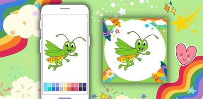 Coloring Book: Grasshopper App capture d'écran 1
