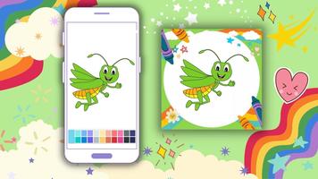Coloring Book: Grasshopper App capture d'écran 2