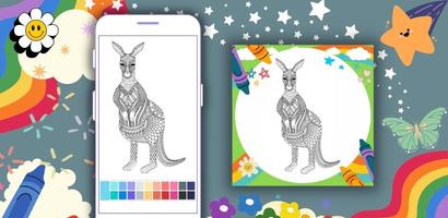 Coloring Book Kangaroo Mandala Screenshot 1