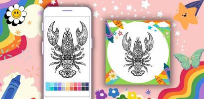 1 Schermata Coloring Book: Lobster Mandala