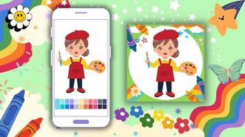 Coloring Book: Painter Offline poster