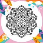 Coloring Book Rangoli Mandala icône