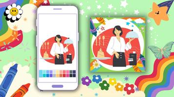 Coloring Book: Restaurants screenshot 2