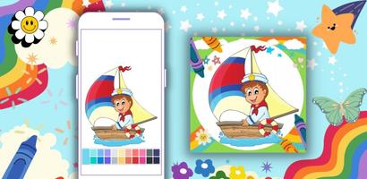 برنامه‌نما Coloring Book: Sailor Offline عکس از صفحه