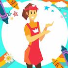 آیکون‌ Coloring Book: Shop Assistant