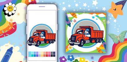 برنامه‌نما Coloring Book: Truck Driver عکس از صفحه