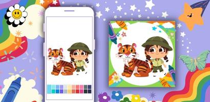 Coloring Book: Zookeeper Ekran Görüntüsü 1