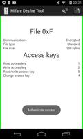 برنامه‌نما MIFARE DESFire EV1 NFC Tool عکس از صفحه