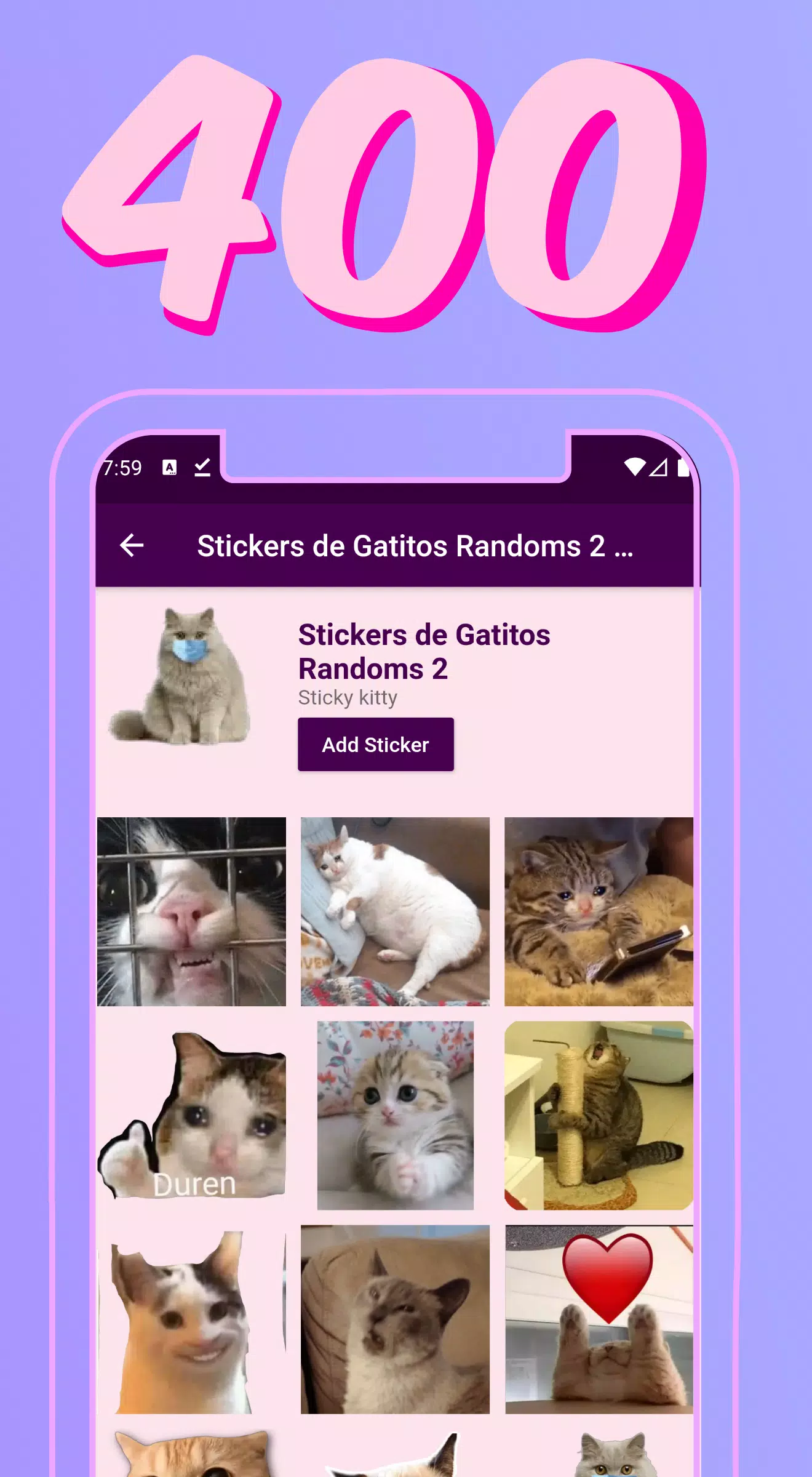 Descarga de APK de 😻 Sticker de Gatitos adorables WAStickerApps 2020 para  Android