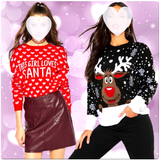 Christmas Girls Photo suit ikon