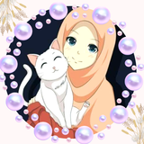 Hijab Cartoon Muslimah Images icône