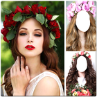 Women Flower Crown Photo Suit ikon