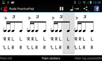 Poster Rude Practice Pad Drum Trainer