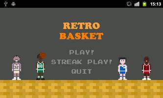 Retro Basketball Affiche