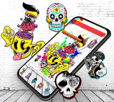 Skull Graffiti Theme💀 Ekran Görüntüsü 1