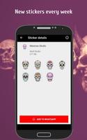 برنامه‌نما Skull Stickers عکس از صفحه