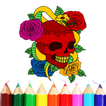Skull Tattoo Coloring Book