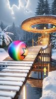 Rolling Balls Sky 3D الملصق