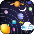 Lune Locator - Ciel Carte Vue & Solaire Système 3D icône