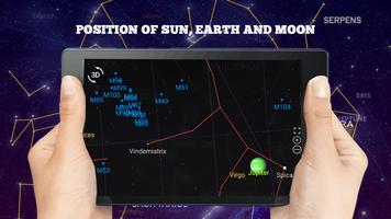 Lune Locator - Ciel Carte Vue & Solaire Système 3D Affiche