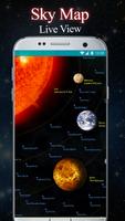 Himmelskartenansicht Sonnensystem, Sternen-Tracker Plakat