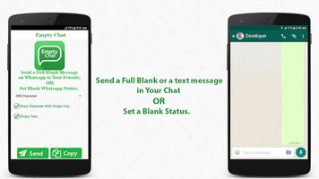 Empty Chat - Send Blank Text Cartaz