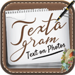 Textagramme-Texte sur photo