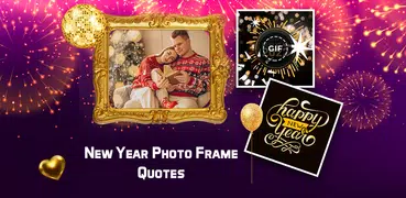 New Year Photo Frame & Quotes