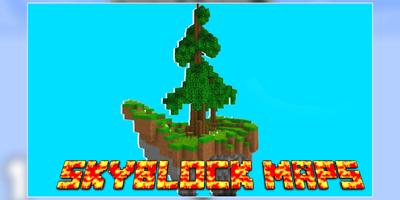 Sky block Maps Island Survival Poster