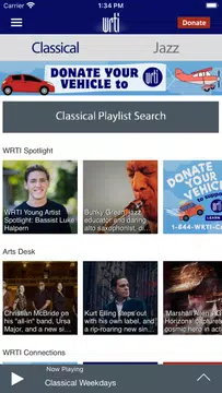 Screenshot 2 for Classical & Jazz Radio WRTI