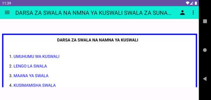 SWALA NA NAMNA YA KUISWALI imagem de tela 3