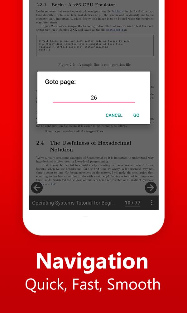 Pdf reader android test