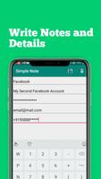 Simple Note capture d'écran 3
