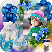 Birthday Cake Photo Frame آئیکن