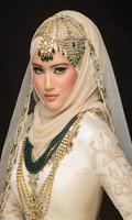 costume de mariée hijab Affiche