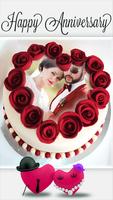 Name Photo On Anniversary Cake poster