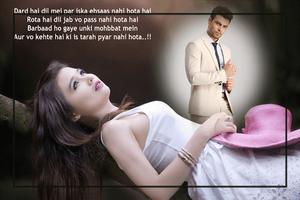 Sad Shayari Photo Frames poster
