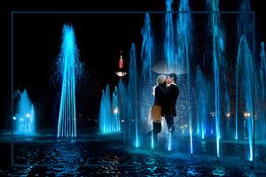 Water Fountain Photo Frames پوسٹر